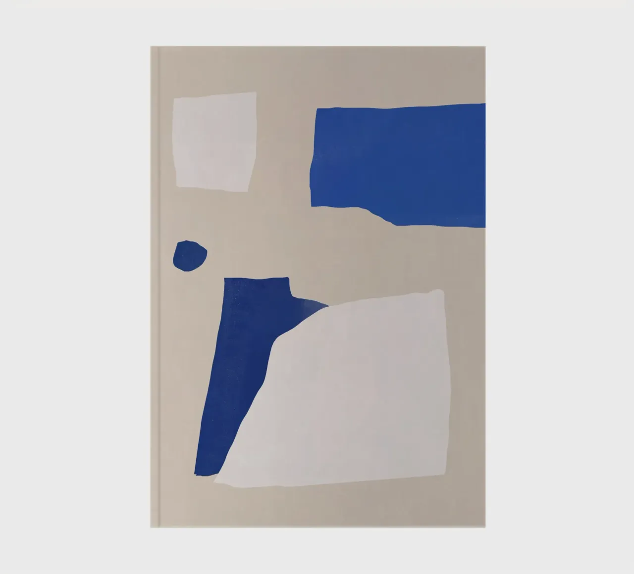 Abstrait minimal cobalt carnet de notes de Little Dean