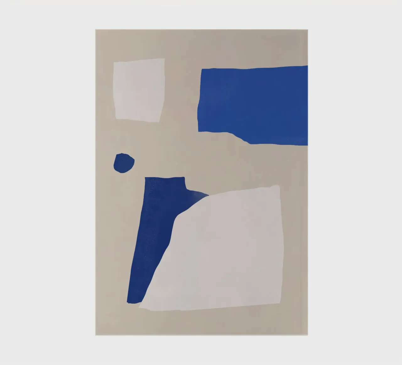Abstrait minimal cobalt carnet de notes de Little Dean