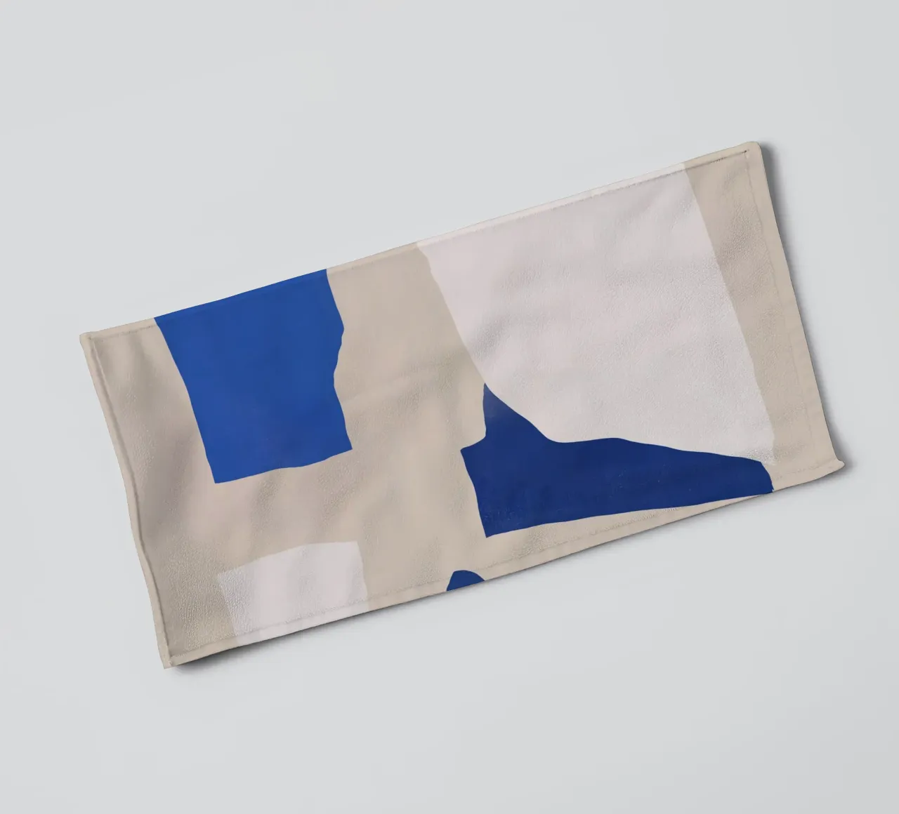 Cobalt minimal abstract towel by Little Dean