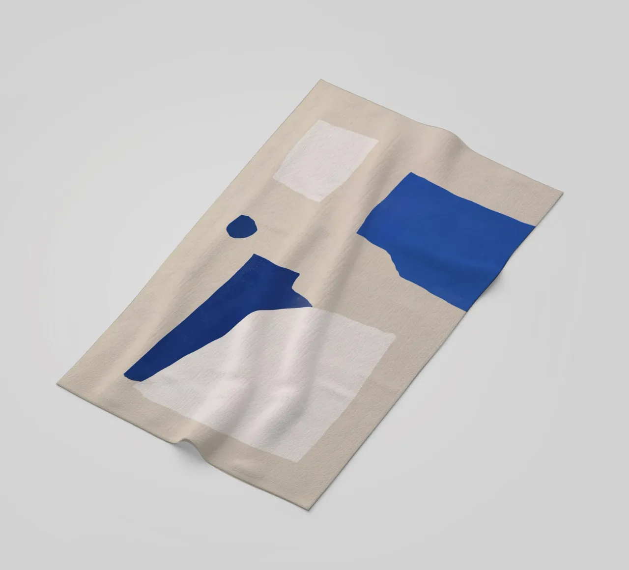 Astratto minimalista cobalto telo mare da Little Dean