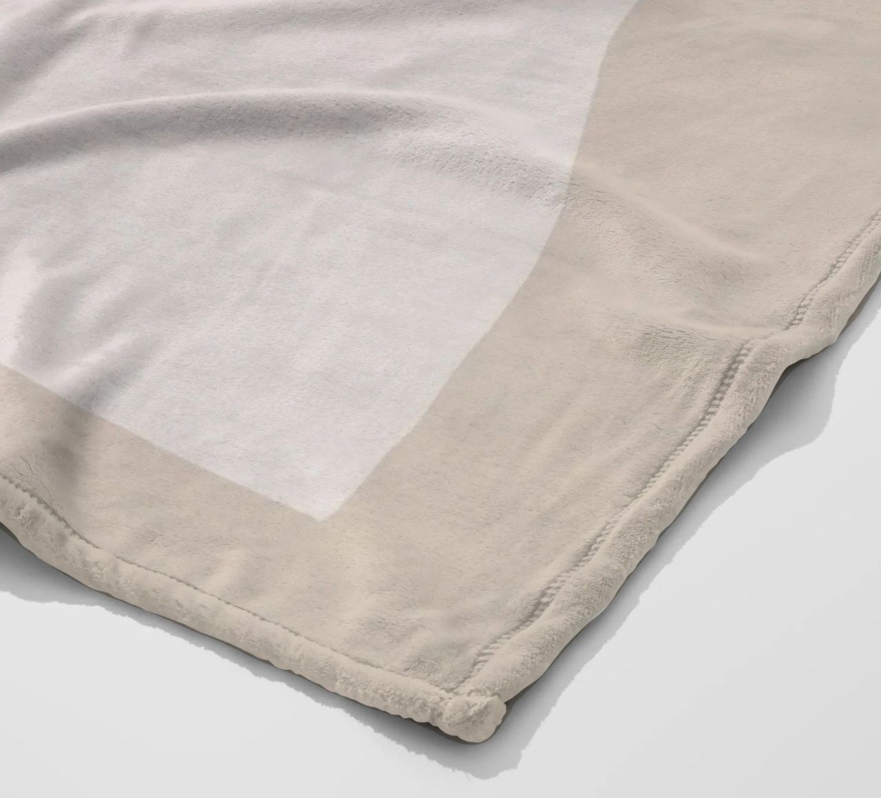 Cobalt minimal abstract fleece blanket by Little Dean