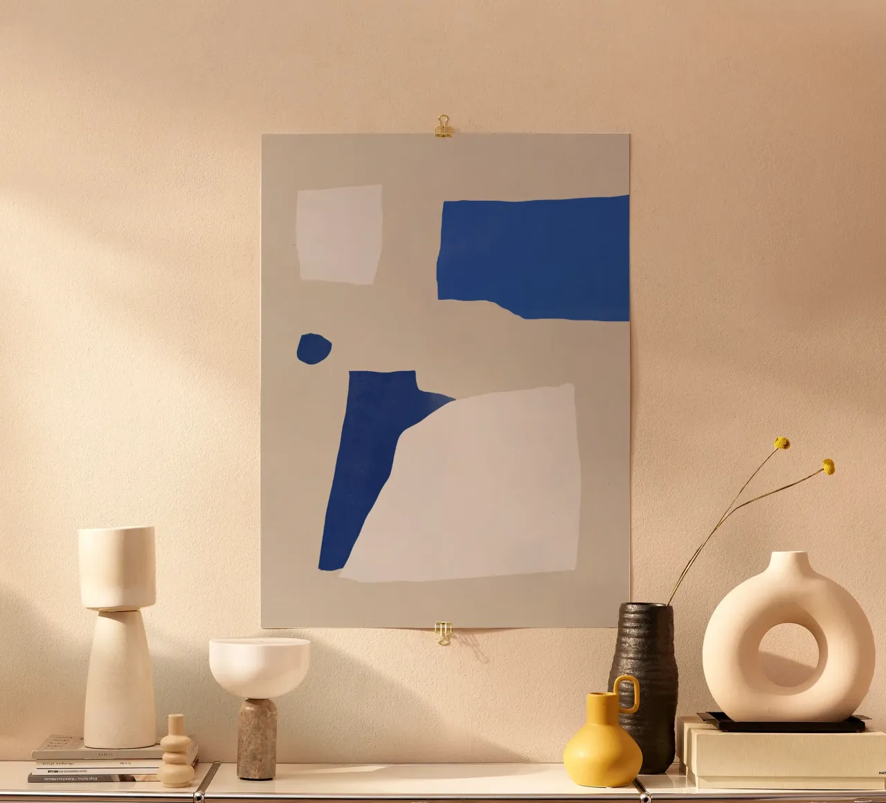 Abstrait minimal cobalt hahnemühle de Little Dean