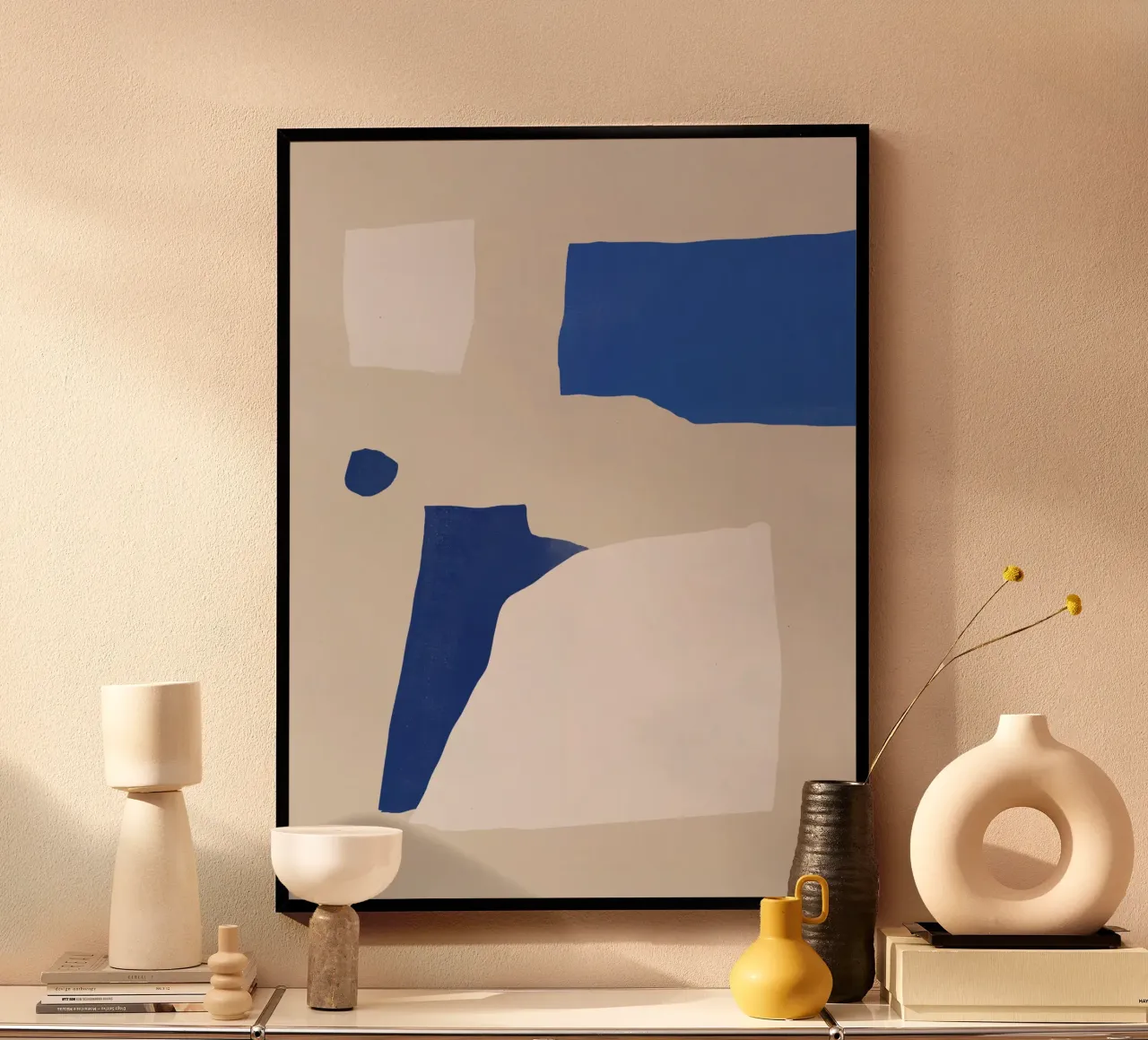 Cobalt minimal abstract hahnemühle by Little Dean