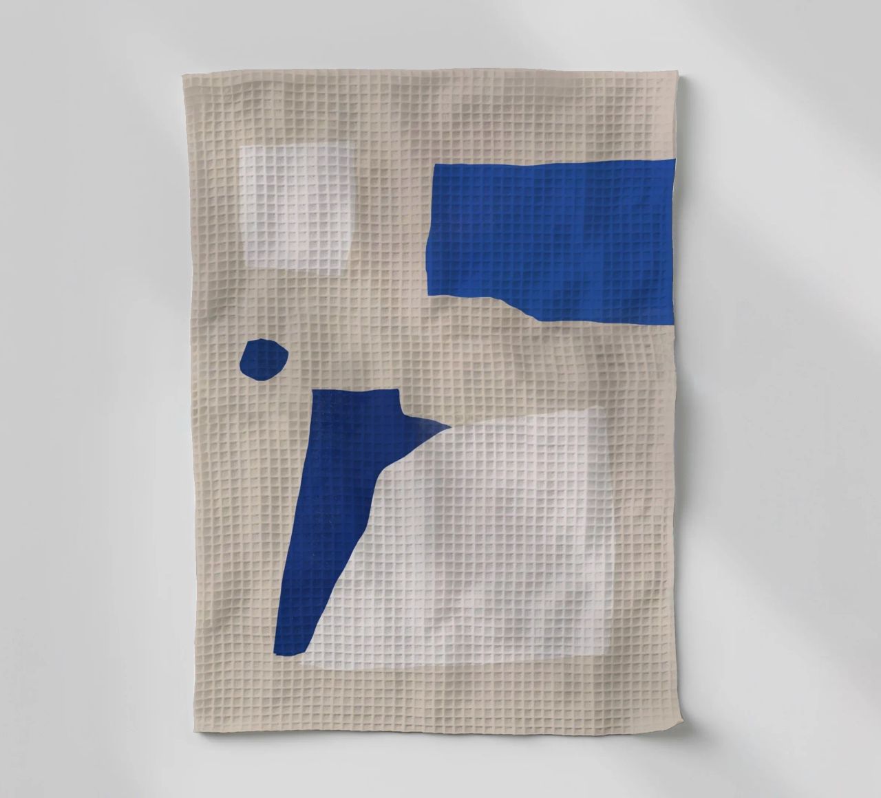 Abstrait minimal cobalt torchon de Little Dean