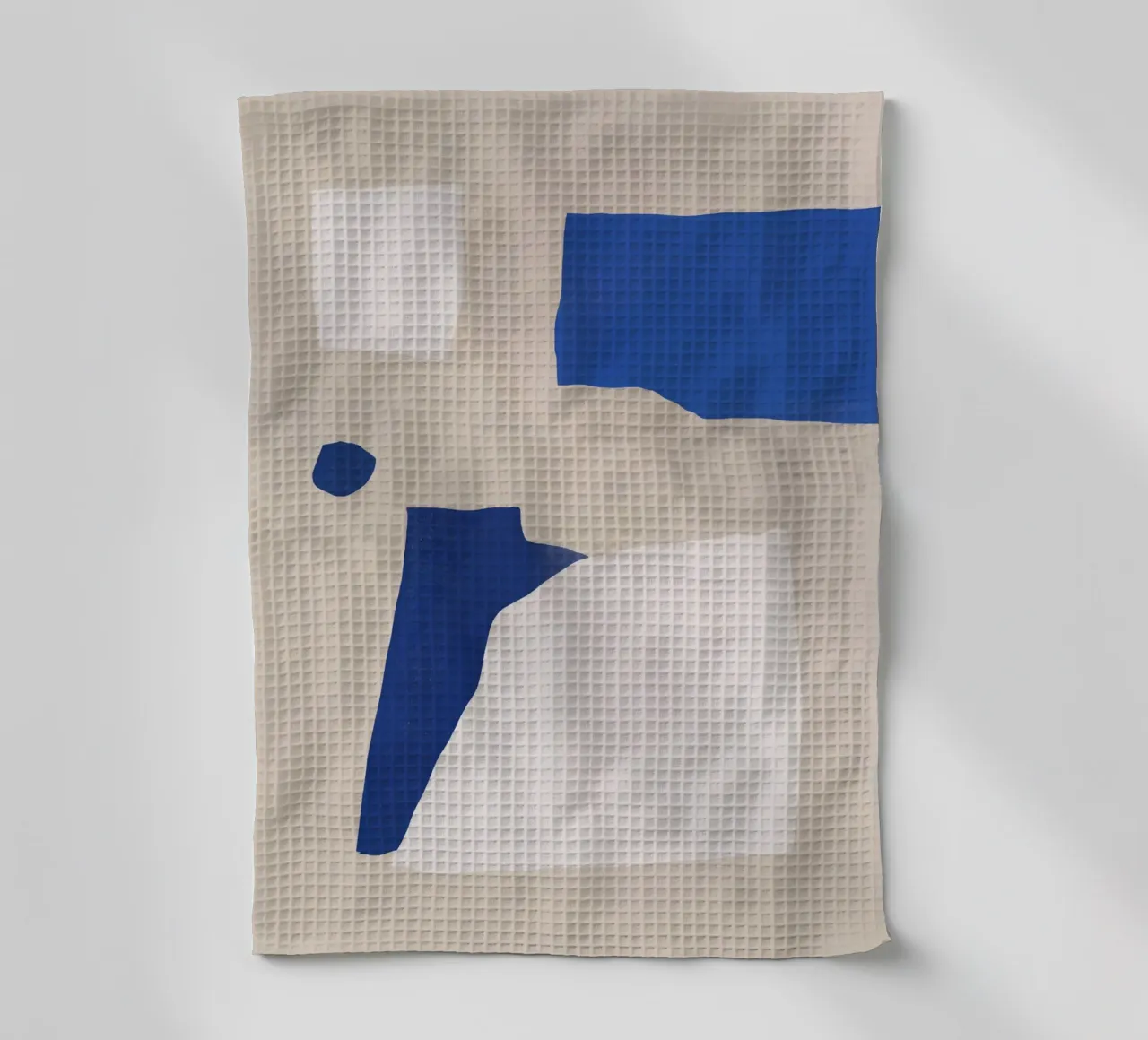 Abstrait minimal cobalt torchon de Little Dean