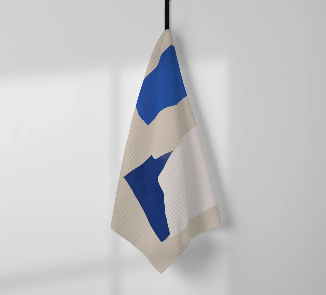 Abstrait minimal cobalt torchon de Little Dean