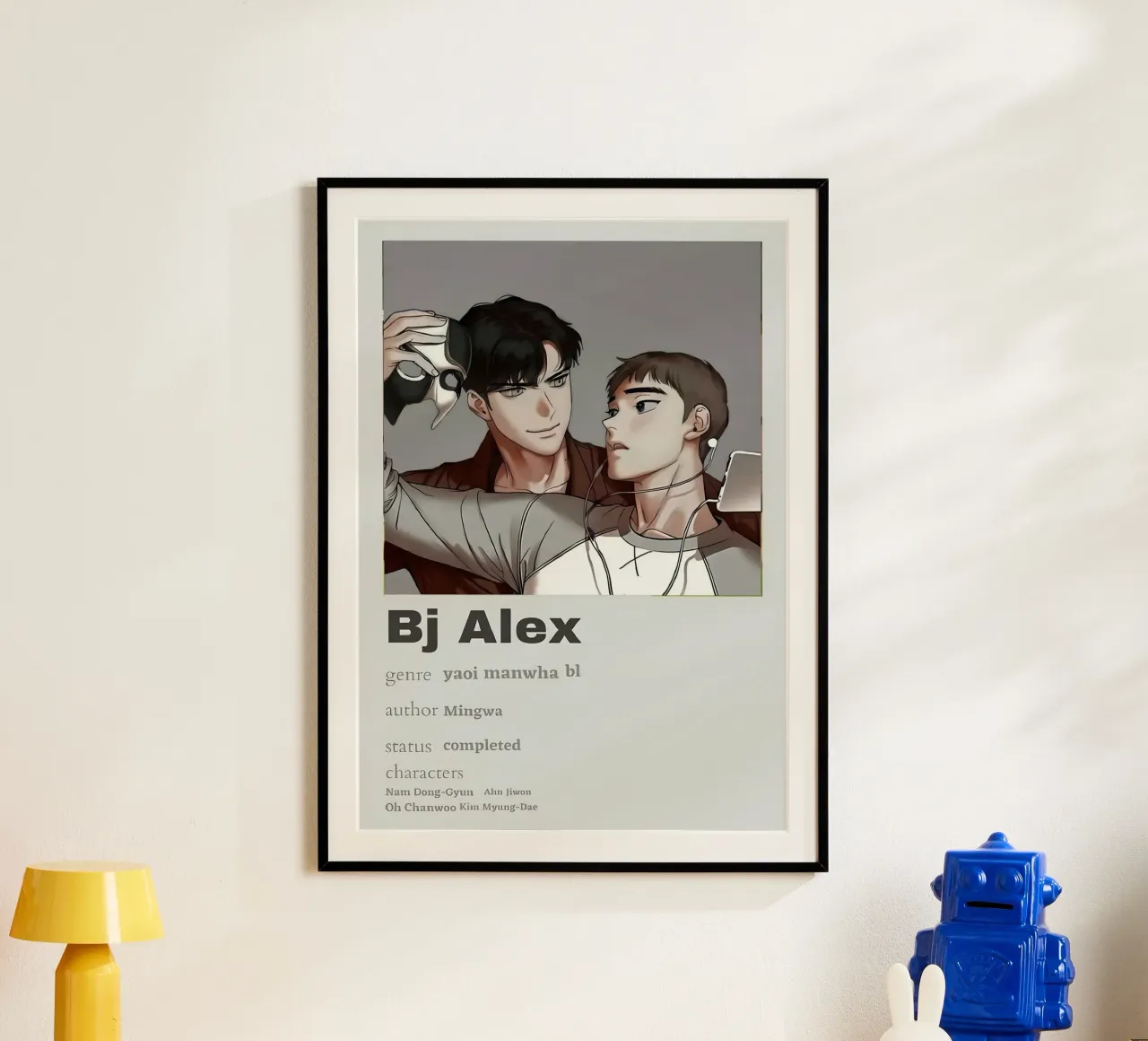 Bj Alex poster con telaio in plastica da Totoya