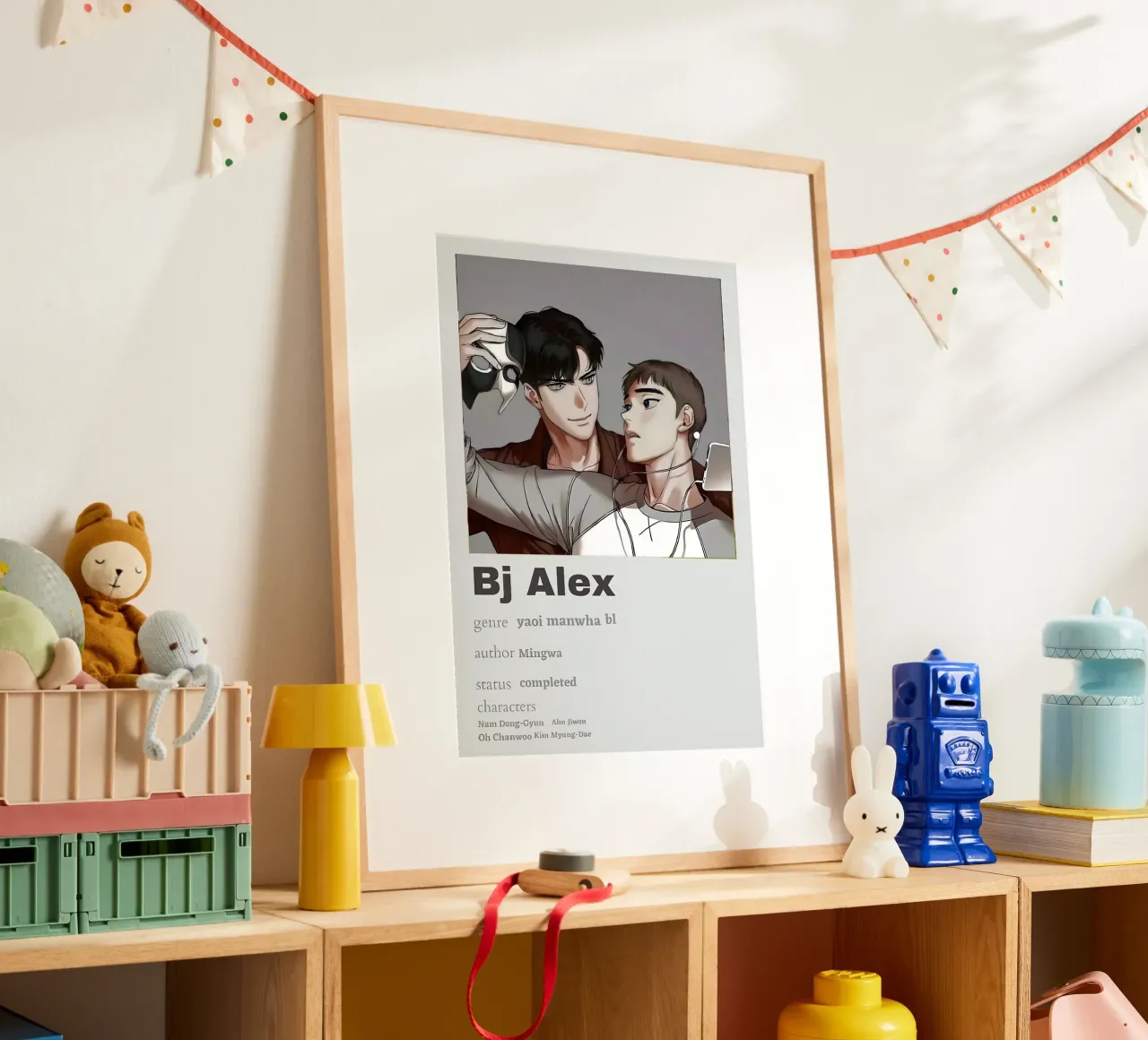 Bj Alex poster con telaio in plastica da Totoya