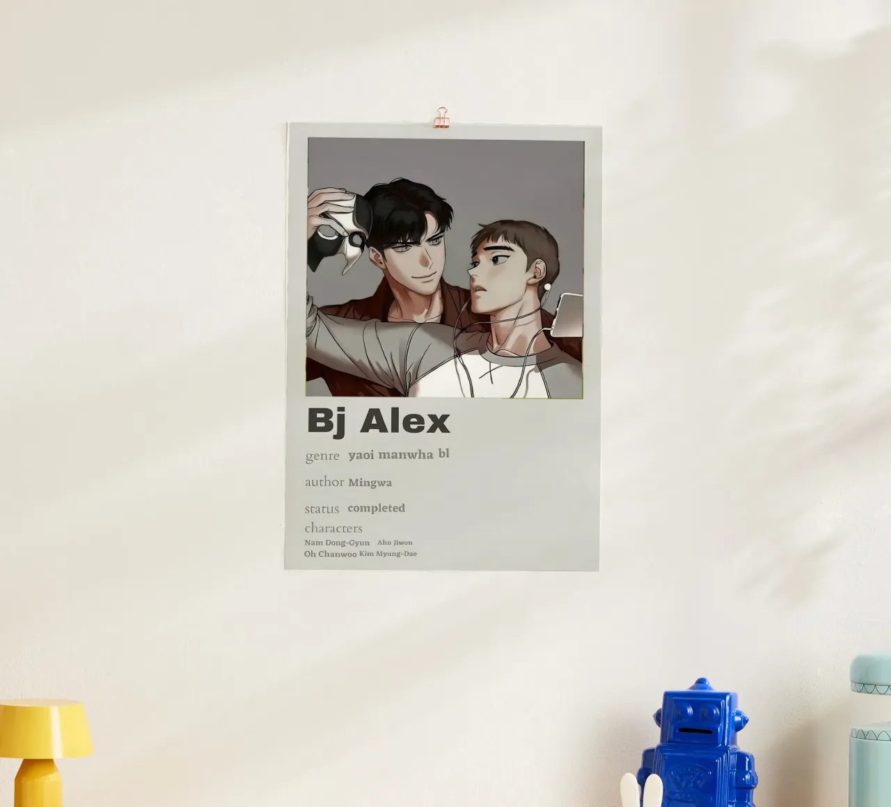Bj Alex poster con telaio in plastica da Totoya