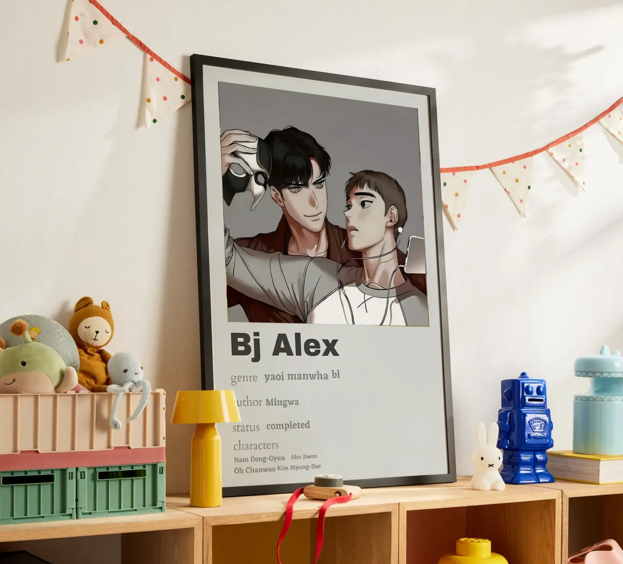 Bj Alex poster con telaio in plastica da Totoya