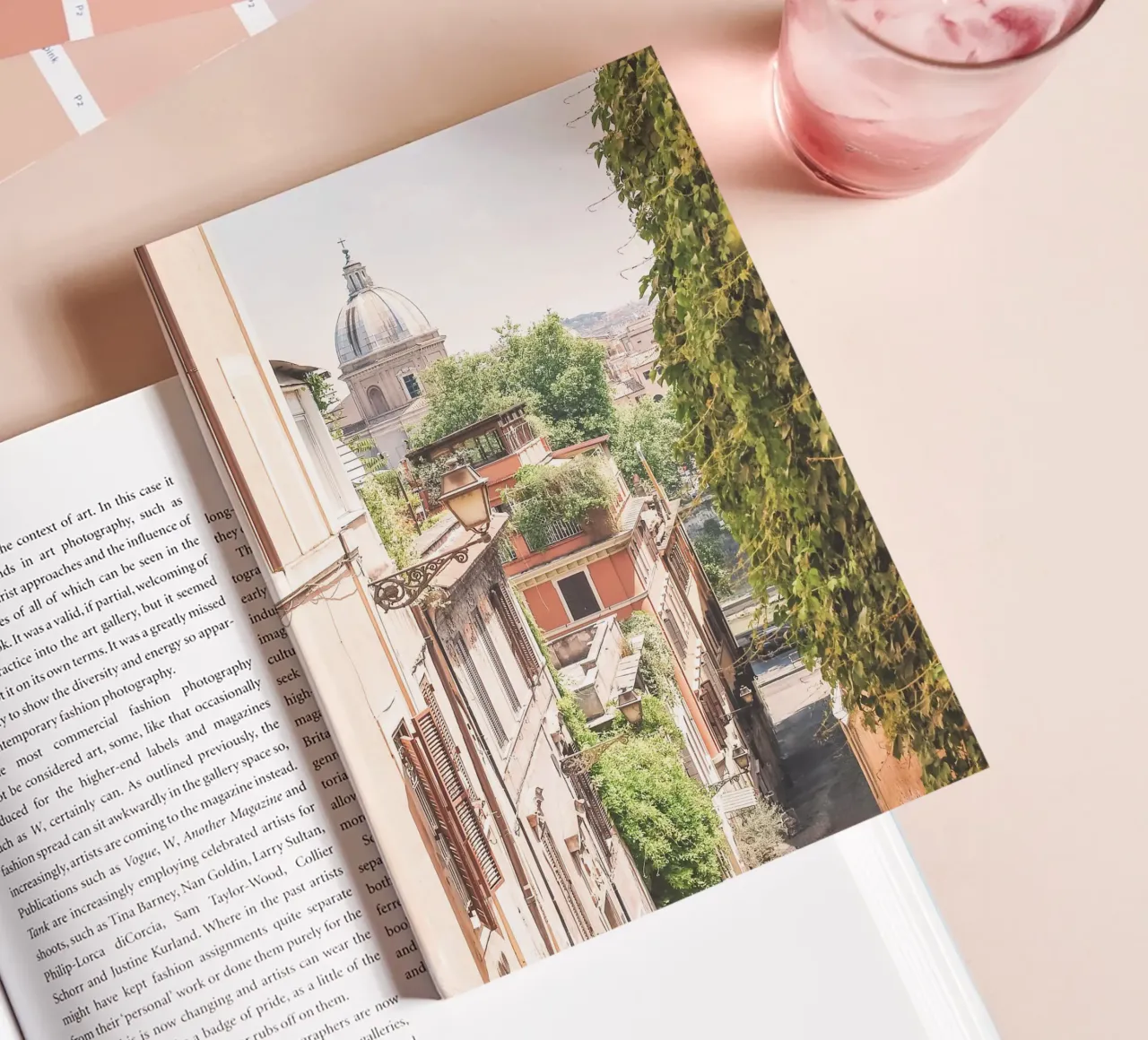 Rom, Italien I Panoramablick über die Dächer von Trastevere aus Notizbuch von Julie Travel Photography