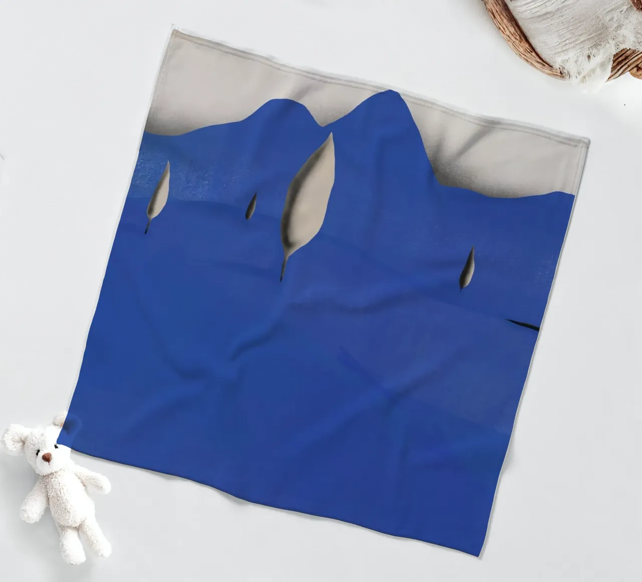 Paesaggio blu coperta in pile da Little Dean