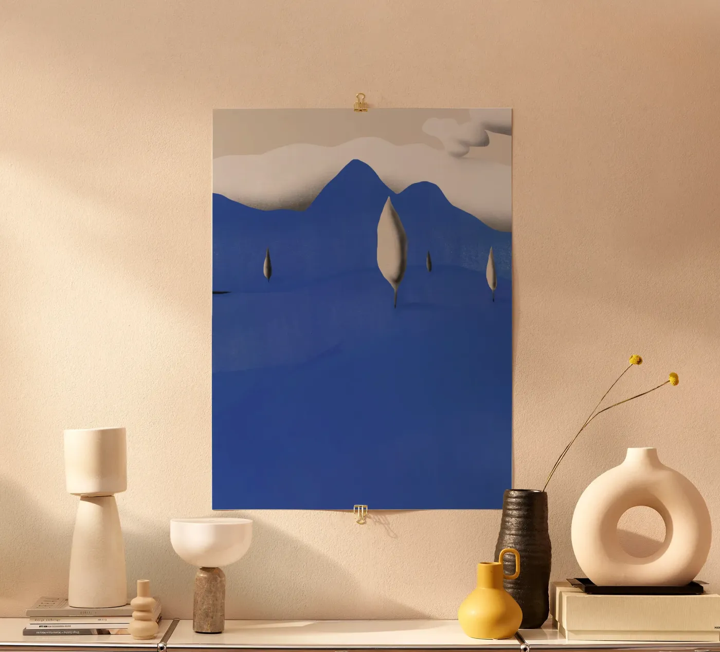 Paesaggio blu poster da Little Dean