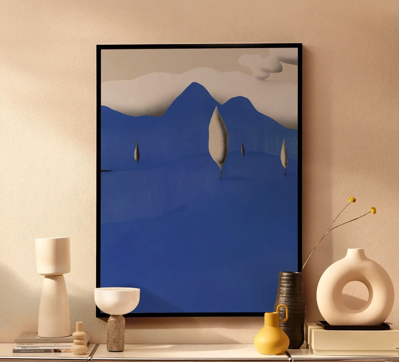 Paesaggio blu poster da Little Dean