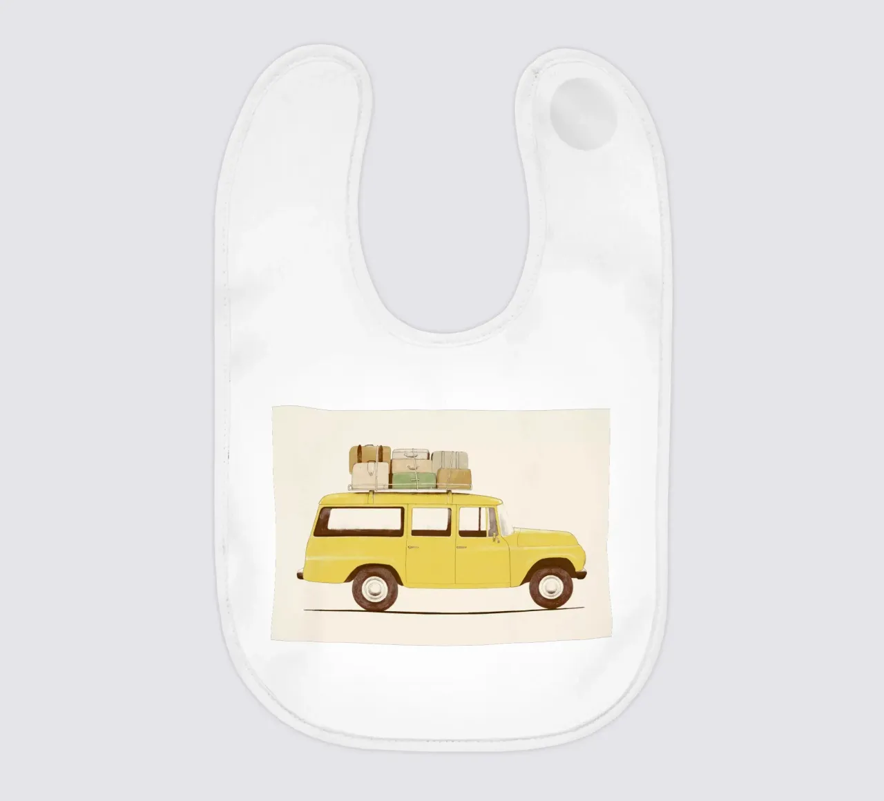 Summer Car baby bib by Florent Bodart