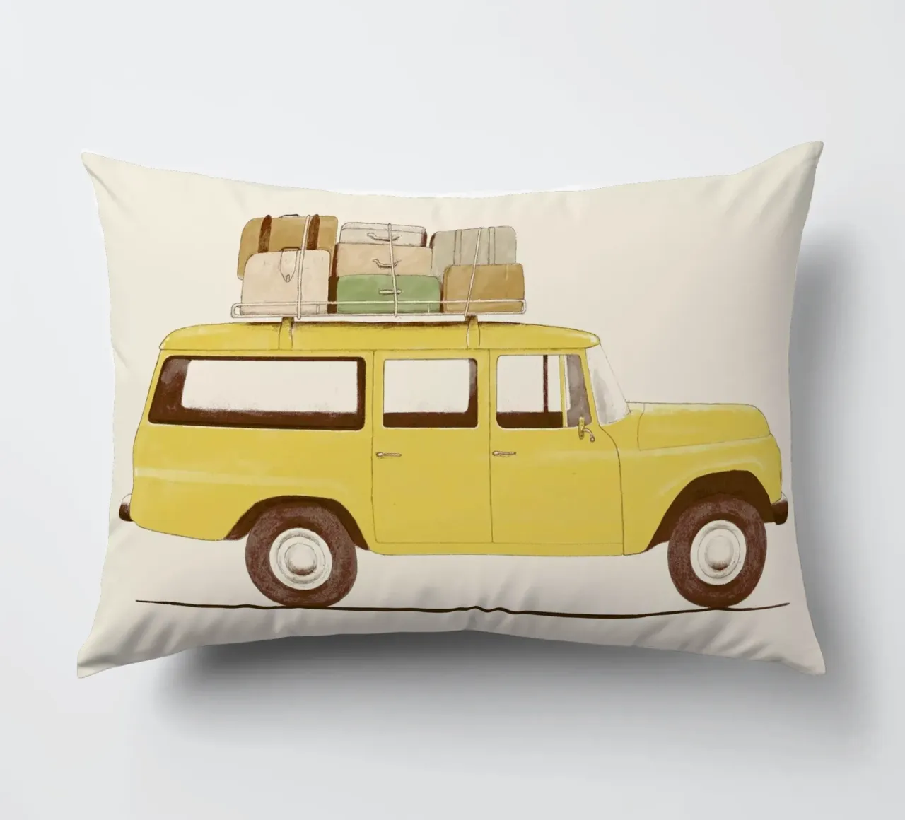 Summer Car decorative cushion by Florent Bodart