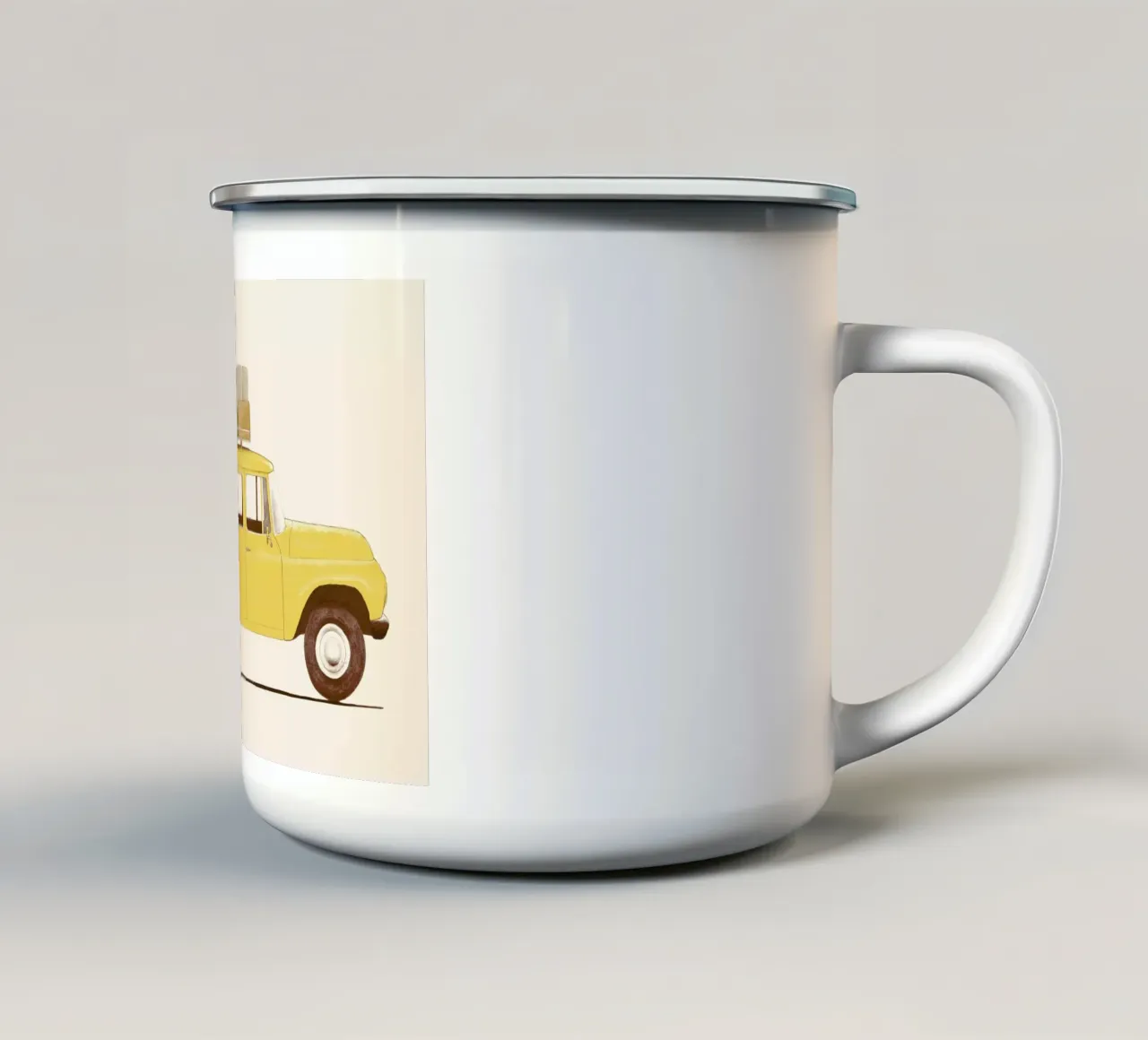 Summer Car tazza in smalto da Florent Bodart