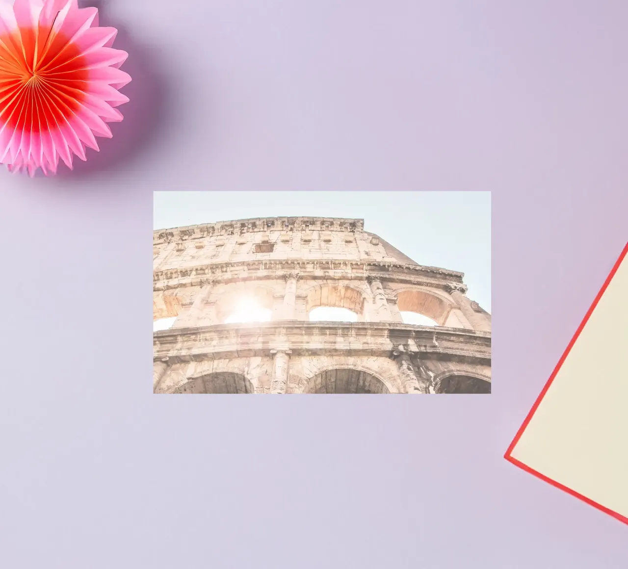 Rome, Italie I Vue du Colisée à la lumière d'un soleil d’été autocollant de Julie Travel Photography