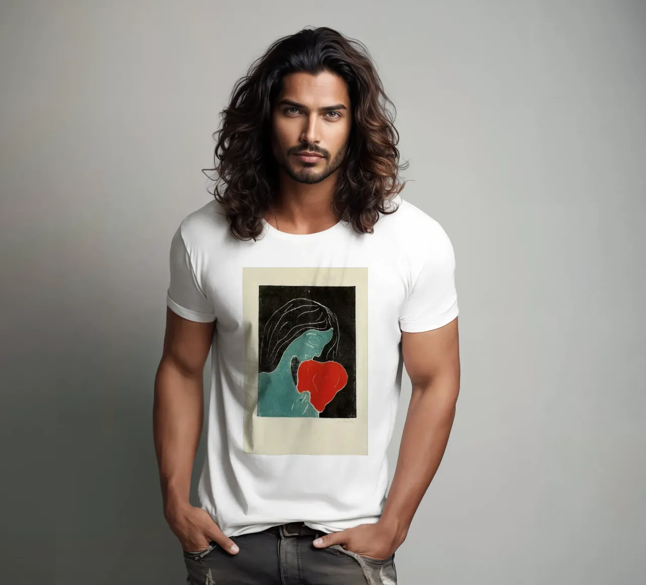 Munch - The Heart t-shirt da ARTOTHEK