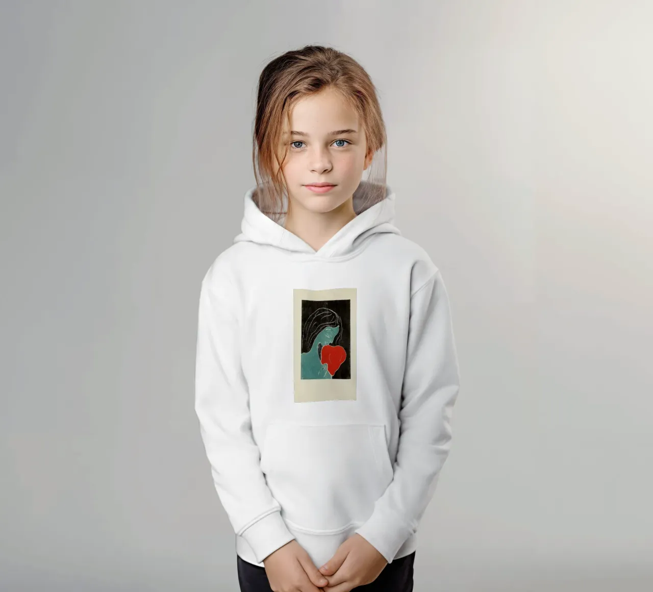 Munch - The Heart felpa bambino con cappuccio da ARTOTHEK