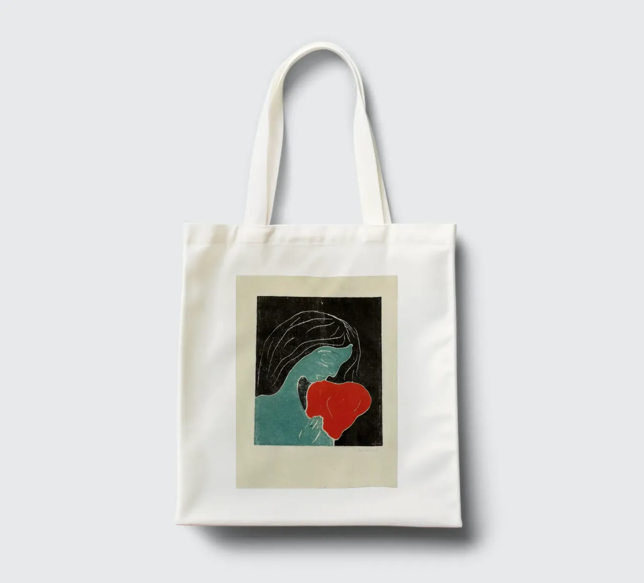 Munch - The Heart borsa in juta da ARTOTHEK