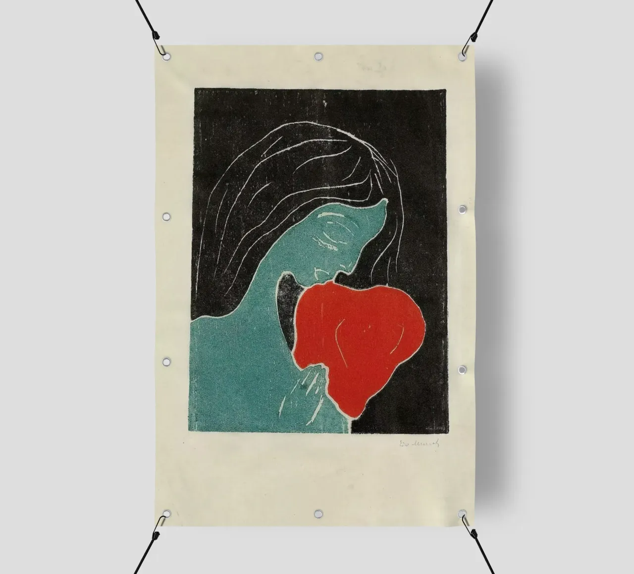 Munch - The Heart telo in pvc da ARTOTHEK