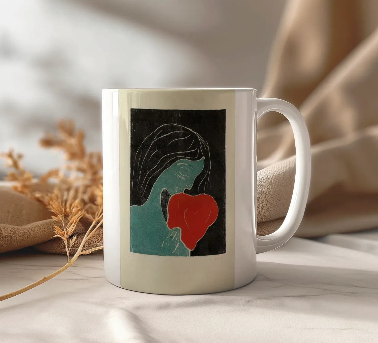 Munch - The Heart tazza in ceramica da ARTOTHEK