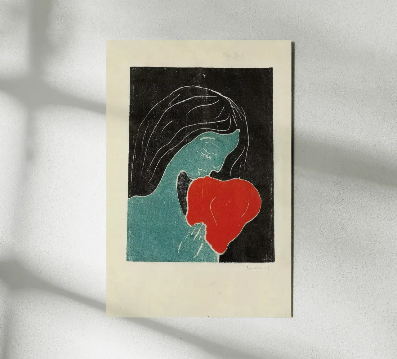 Munch - The Heart alluminio dibond da ARTOTHEK