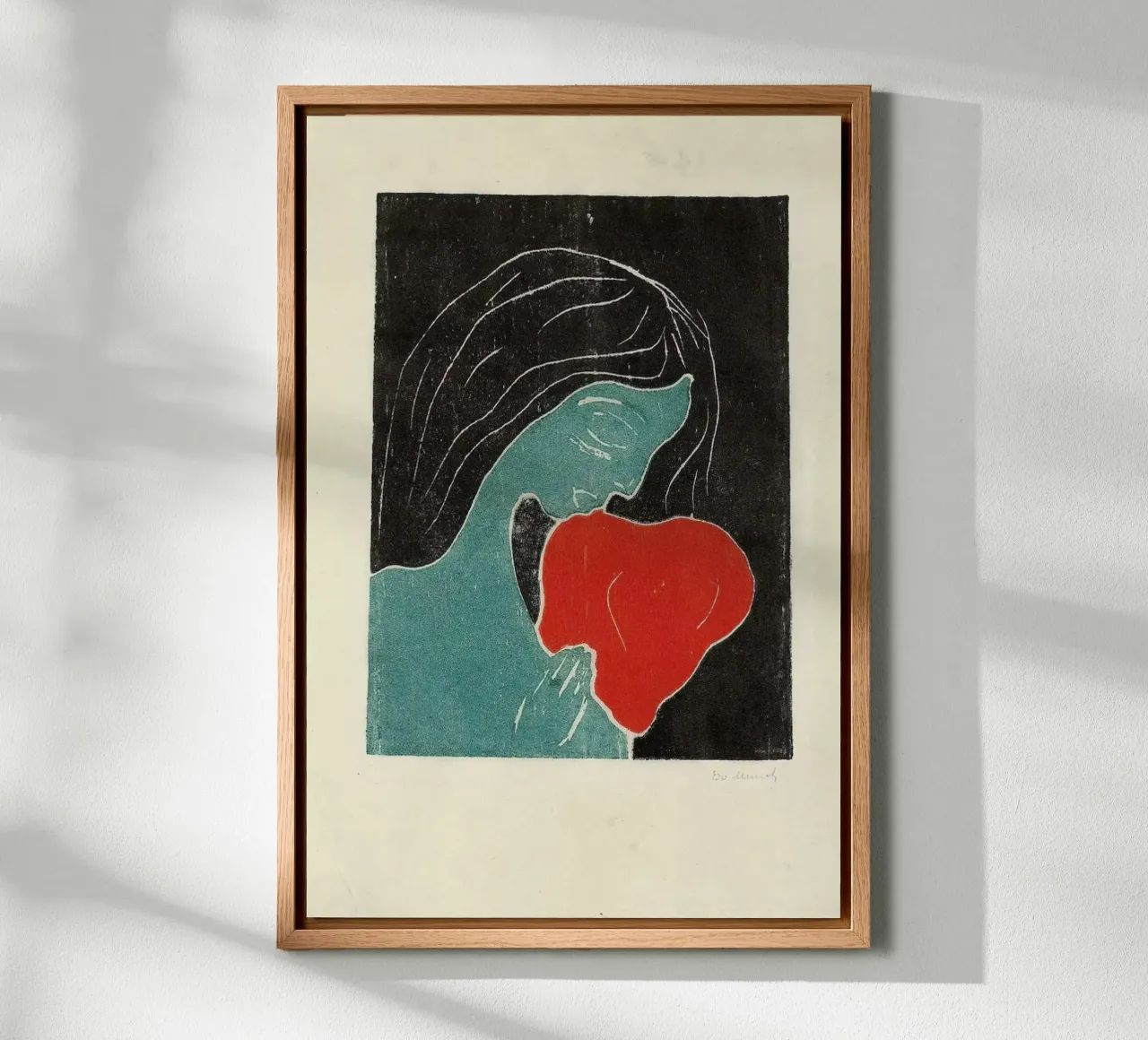 Munch - The Heart tela con Cornice a cassetta da ARTOTHEK