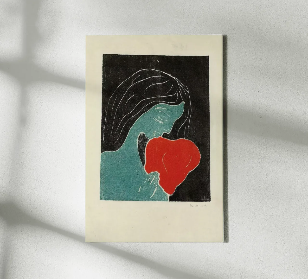 Munch - The Heart tela con Cornice a cassetta da ARTOTHEK