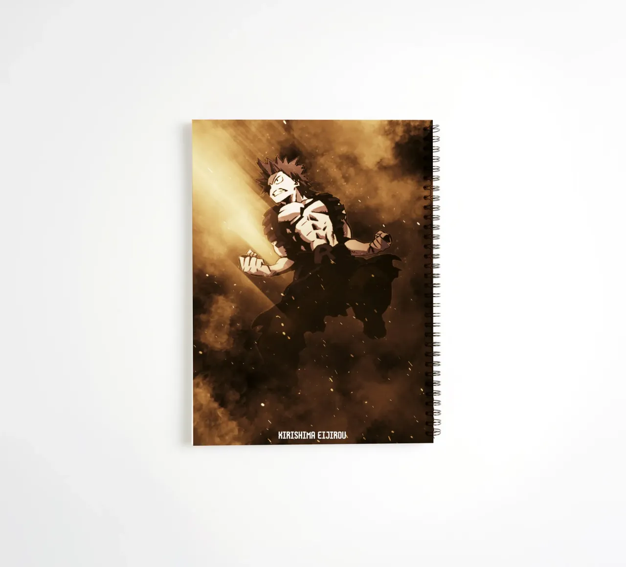 Kirishima Eijirou spiral notebook by FreeArtStudio