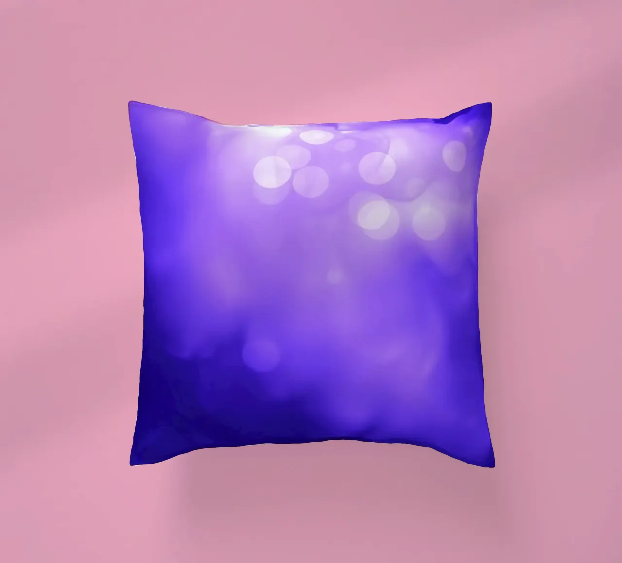 Abstract purple background with soft glowing dots decorative cushion by DesignDoodle