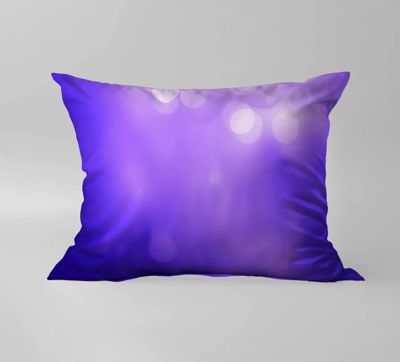Abstract purple background with soft glowing dots decorative cushion by DesignDoodle