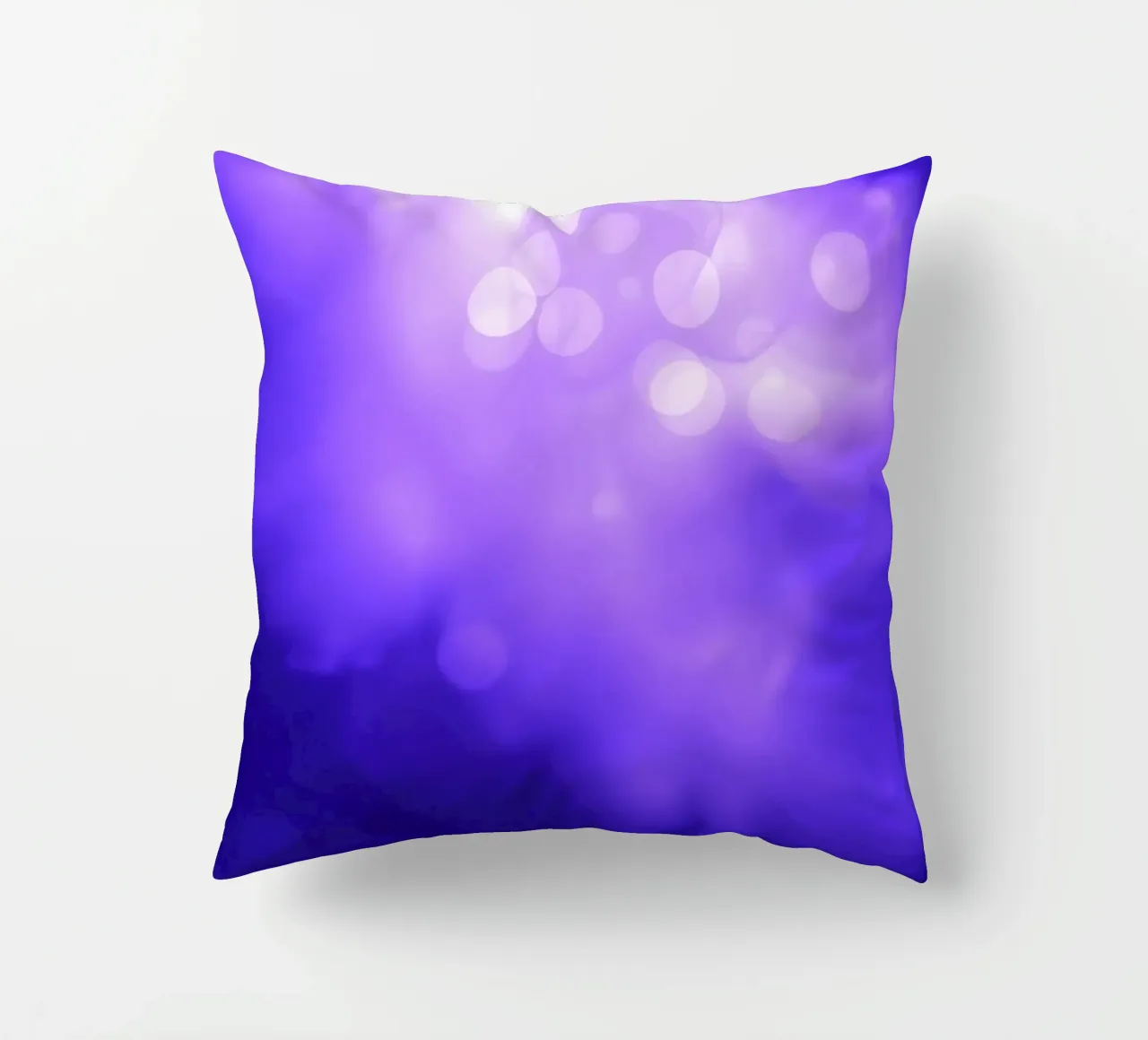 Abstract purple background with soft glowing dots decorative cushion by DesignDoodle