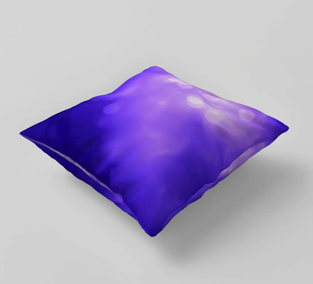 Abstract purple background with soft glowing dots decorative cushion by DesignDoodle