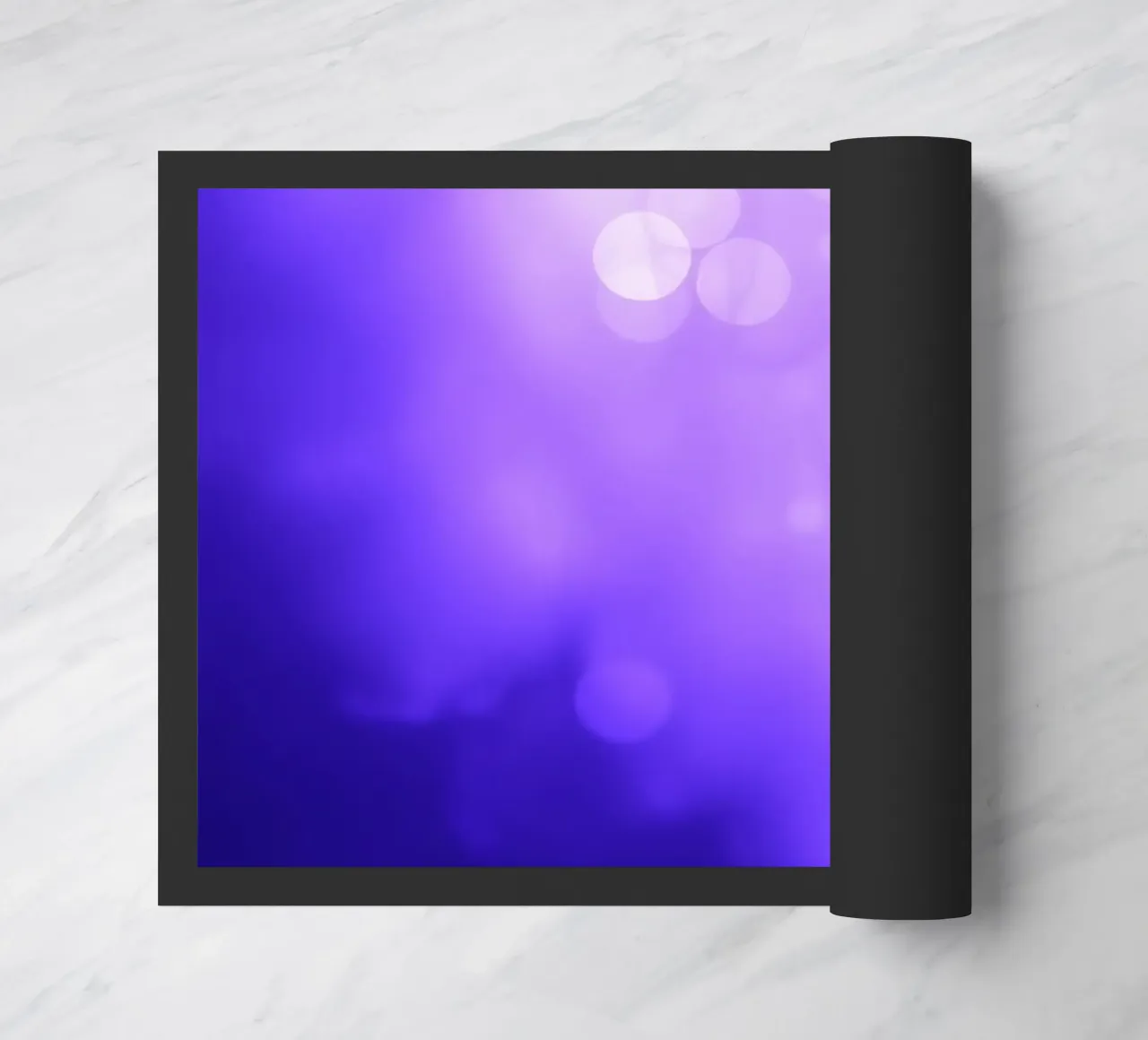 Sfondo viola astratto con morbidi punti luminosi zerbino da DesignDoodle