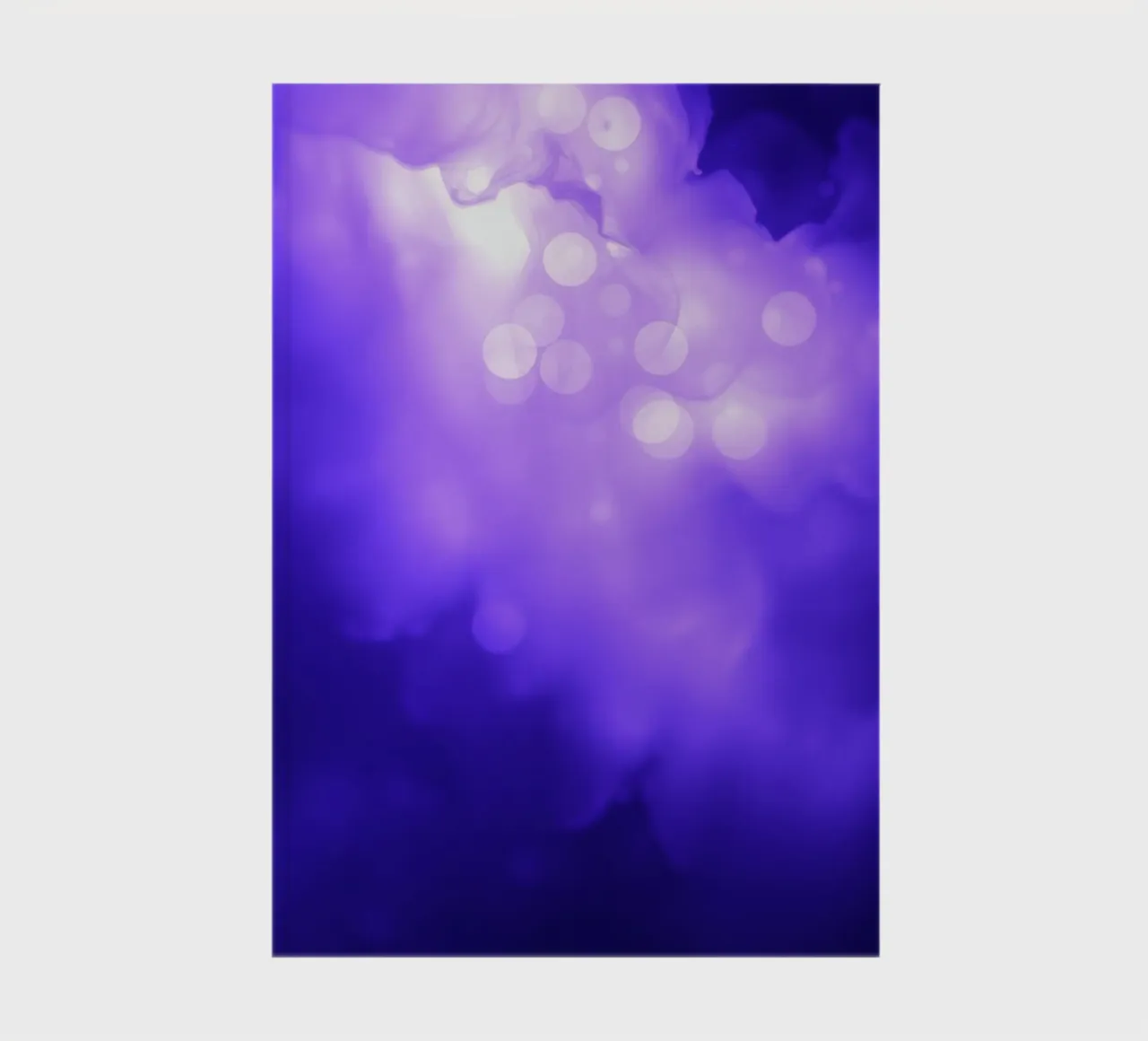 Abstract purple background with soft glowing dots notebook by DesignDoodle
