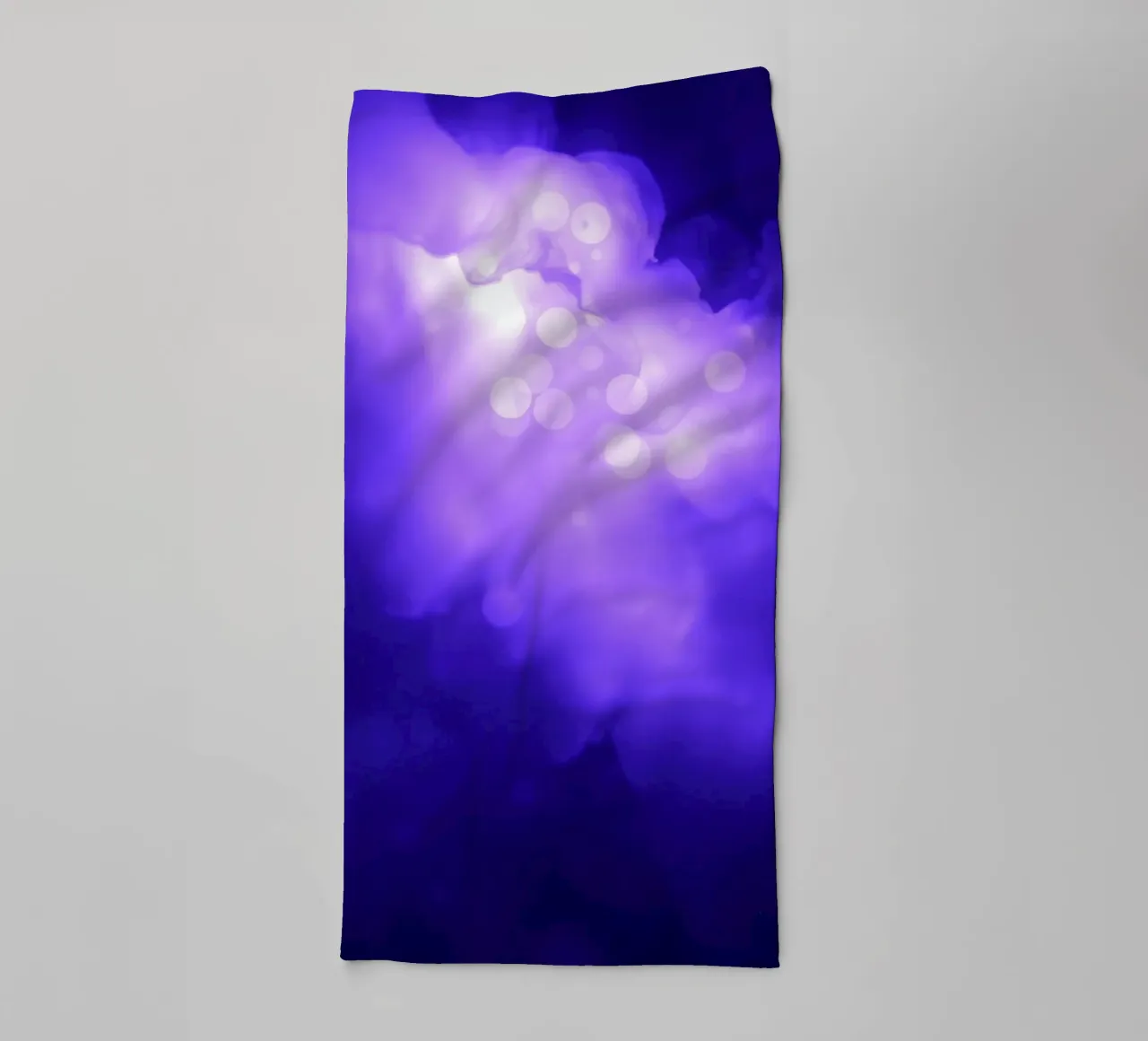 Abstract purple background with soft glowing dots towel by DesignDoodle