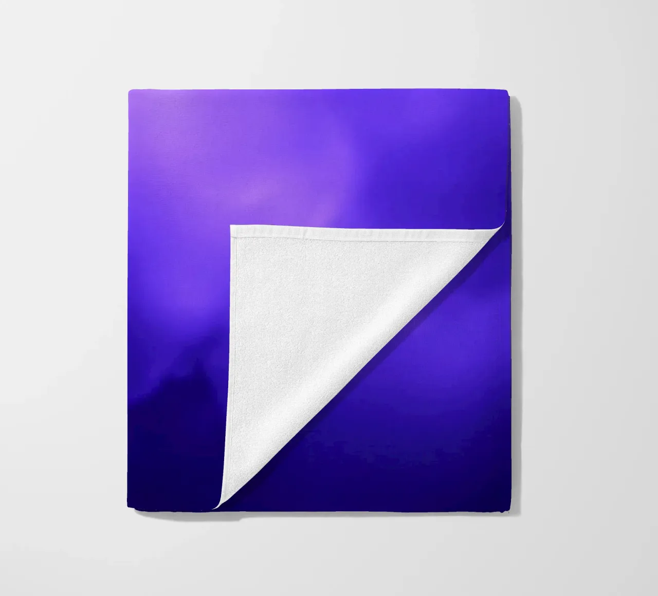 Abstract purple background with soft glowing dots beach towel by DesignDoodle