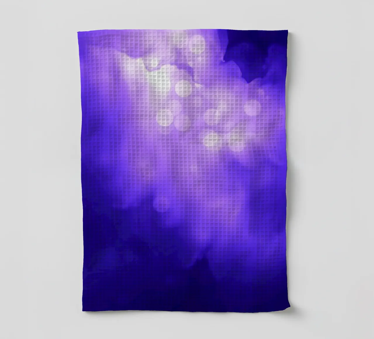 Fond abstrait violet avec des points lumineux doux torchon de DesignDoodle