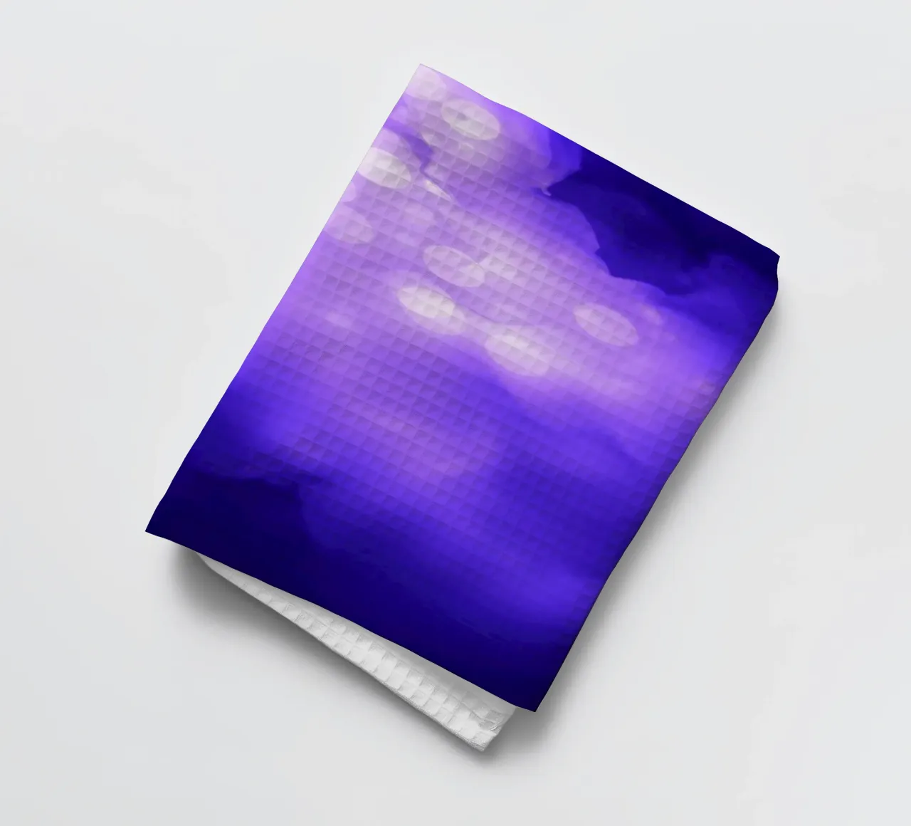 Fond abstrait violet avec des points lumineux doux torchon de DesignDoodle