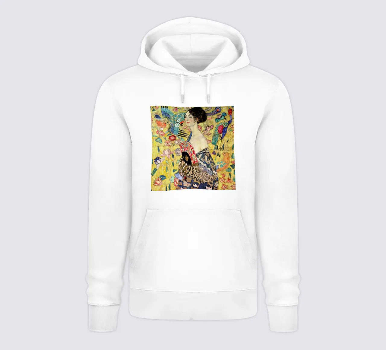 Klimt - Lady with Fan felpa con cappuccio da ARTOTHEK