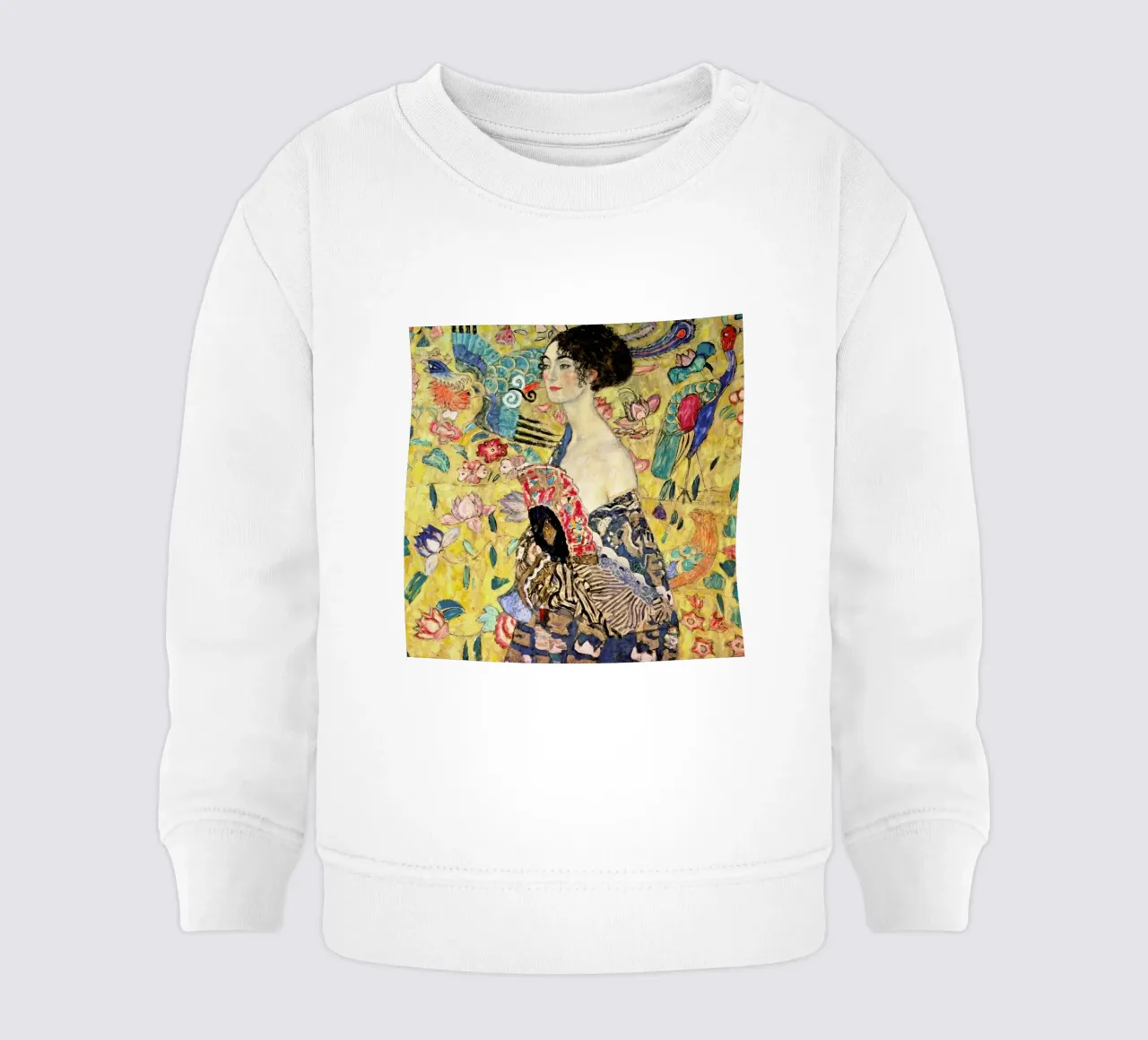 Klimt - Lady with Fan felpa neonato da ARTOTHEK