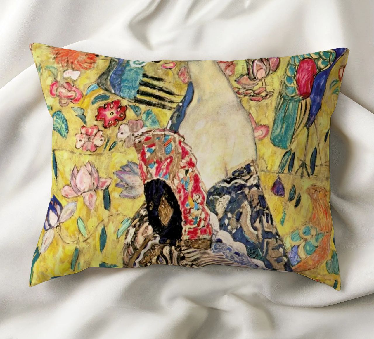 Klimt - Lady with Fan coussin de ARTOTHEK