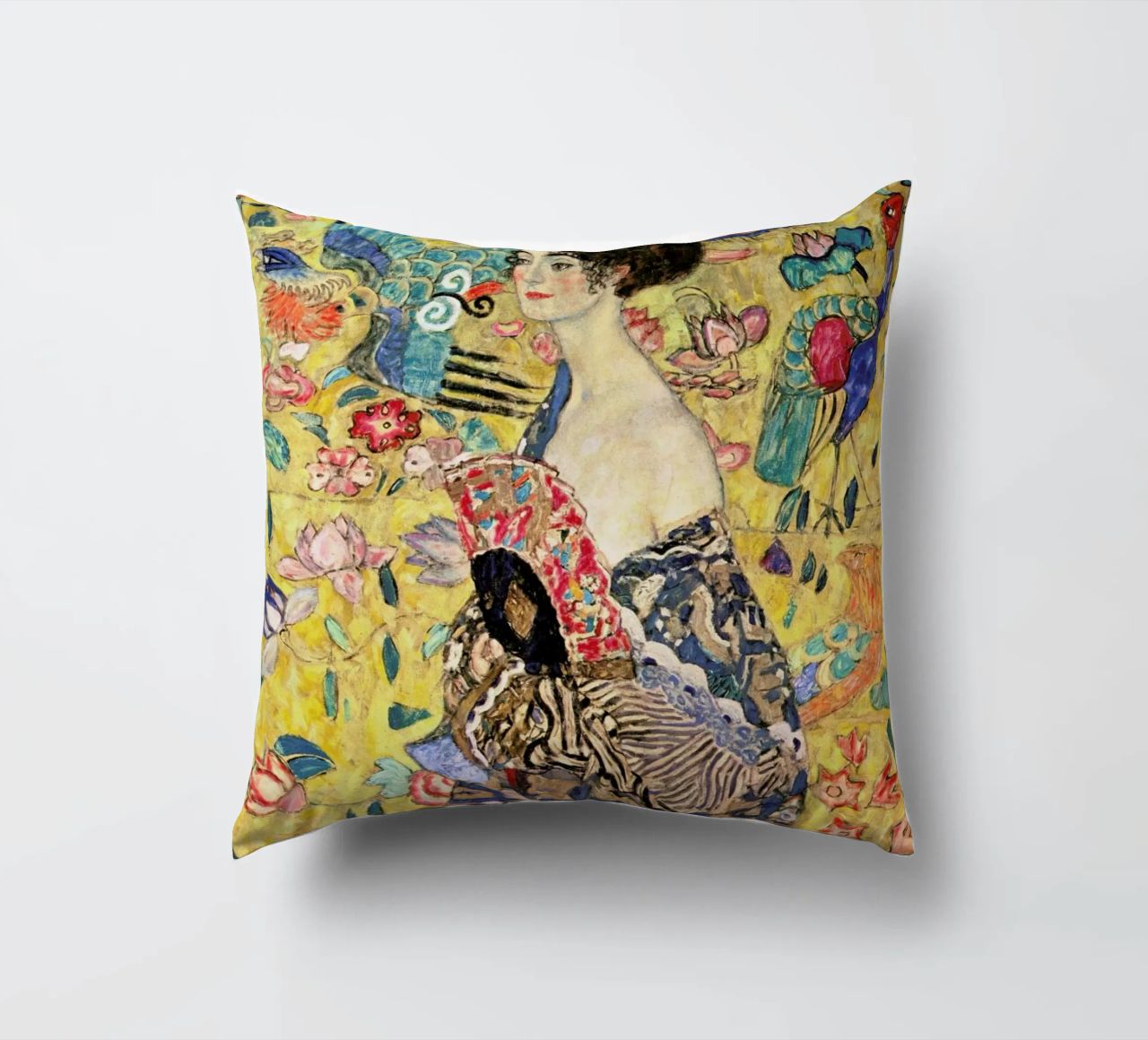 Klimt - Lady with Fan coussin de ARTOTHEK