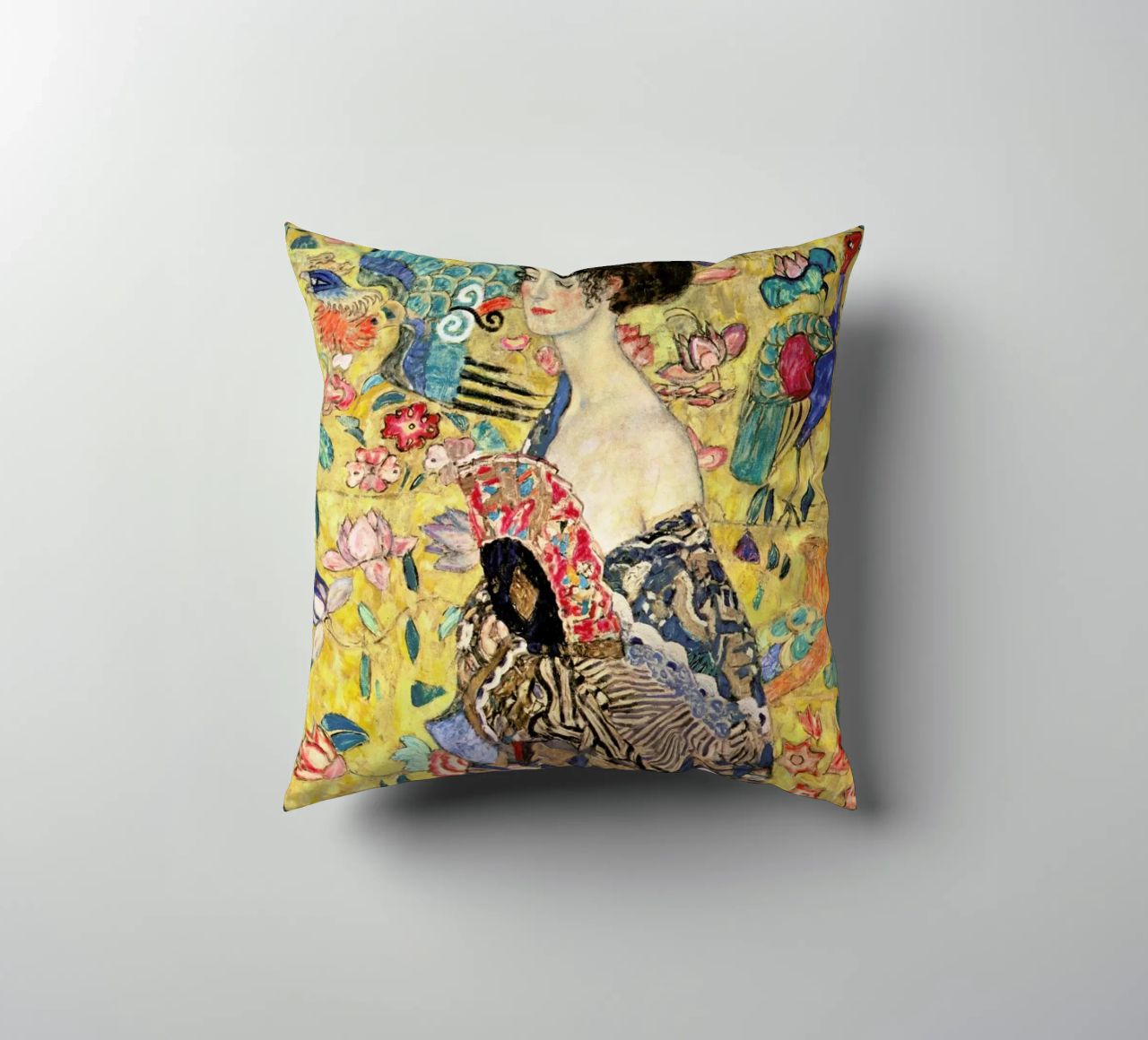 Klimt - Lady with Fan coussin de ARTOTHEK