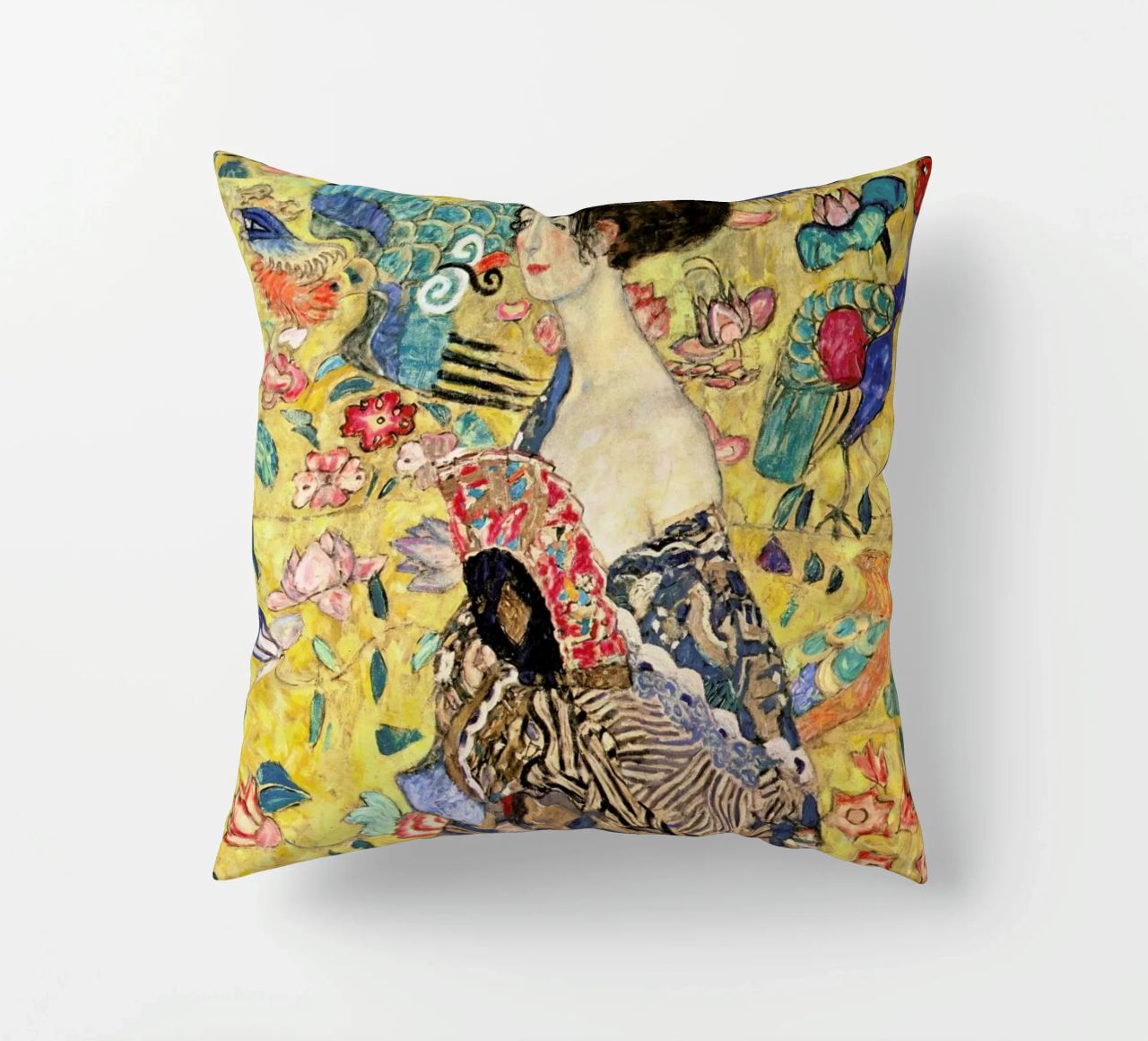 Klimt - Lady with Fan coussin de ARTOTHEK