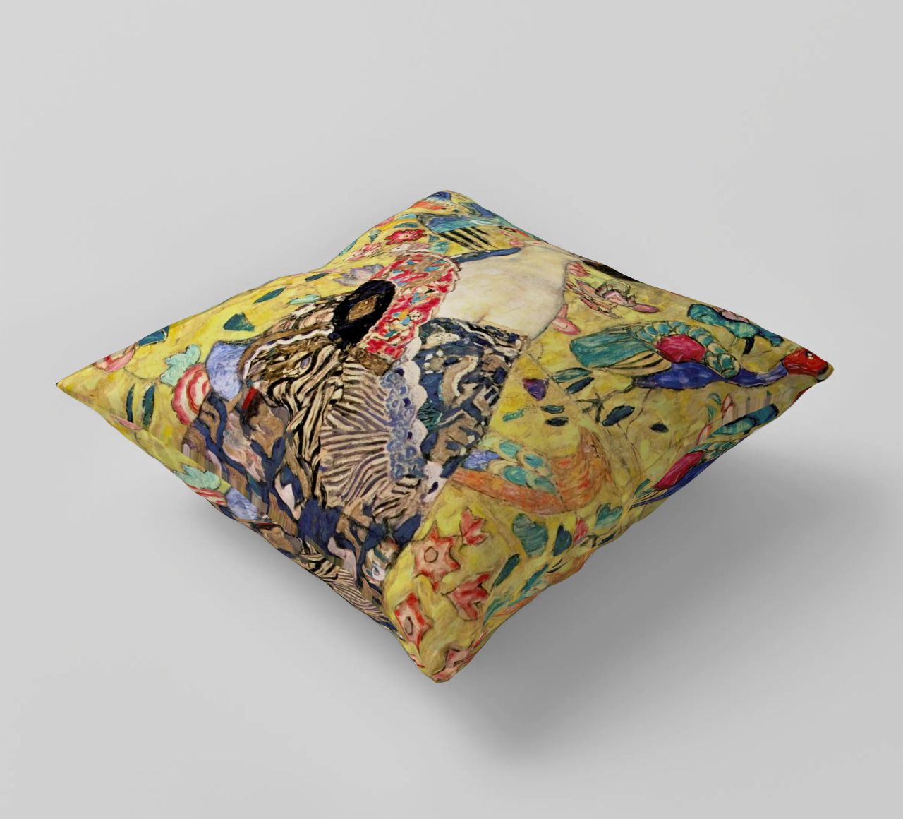 Klimt - Lady with Fan coussin de ARTOTHEK