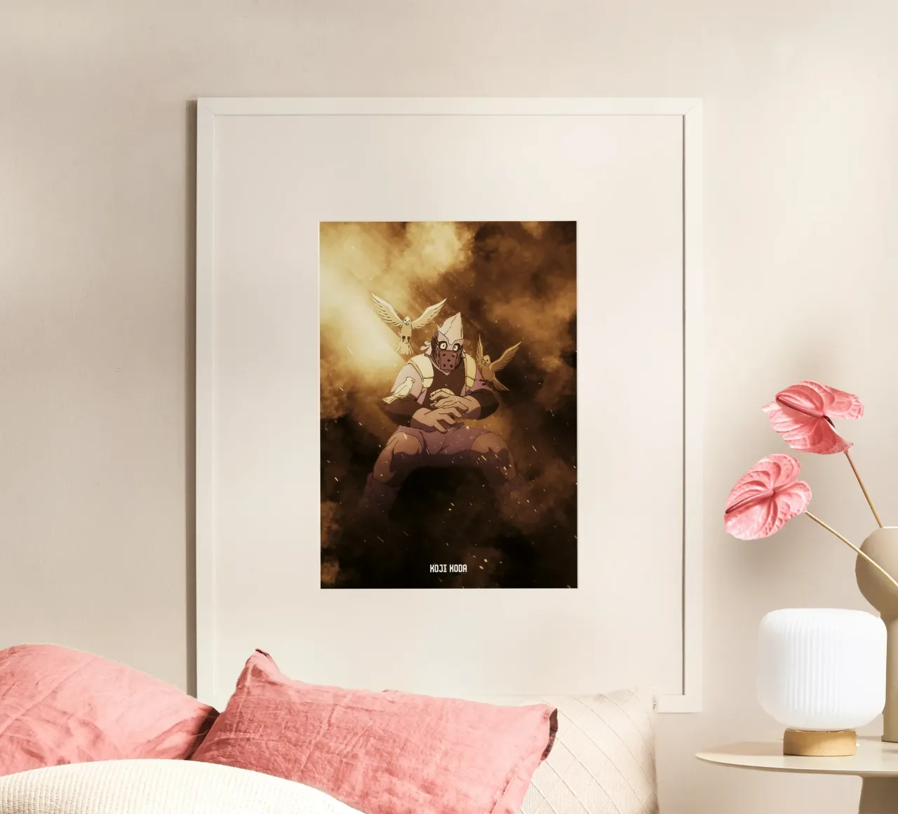 Koji Koda poster con telaio in plastica da FreeArtStudio