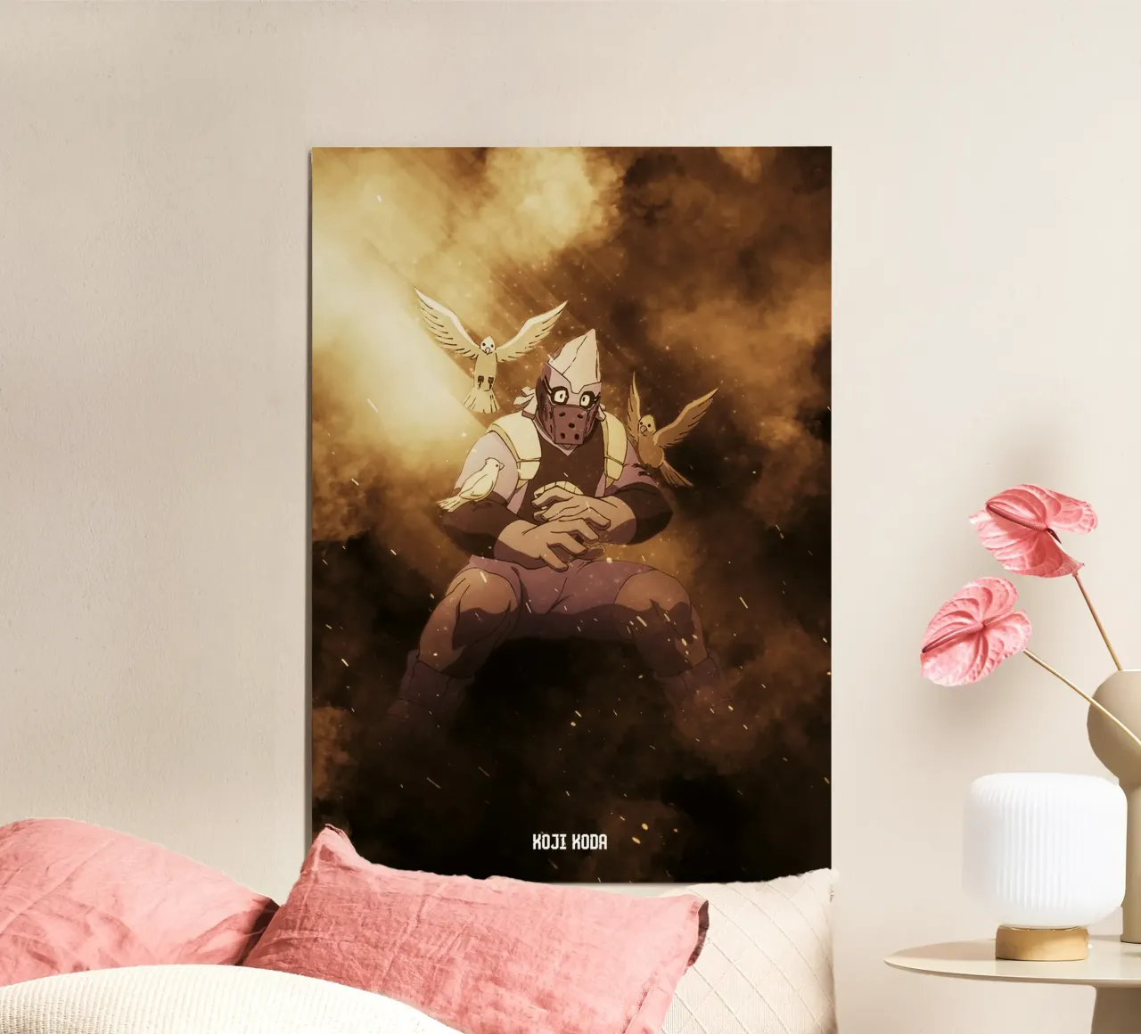 Koji Koda poster con telaio in plastica da FreeArtStudio